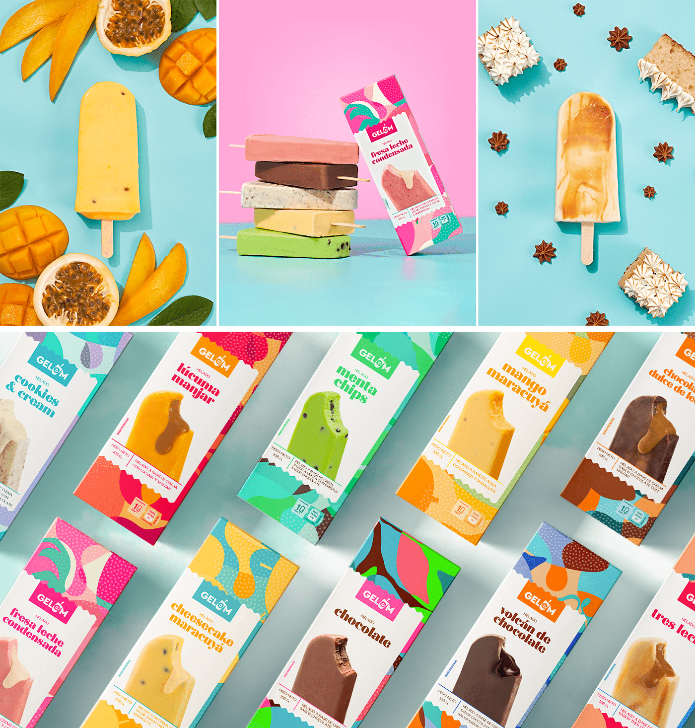 Gelem 秘魯手工冰淇淋品牌包裝設計(圖4)