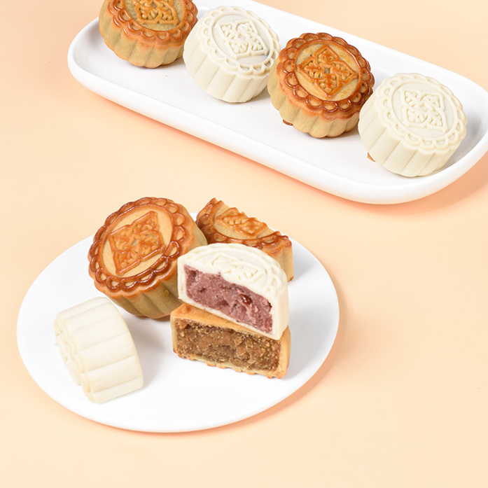 哆伊點(diǎn) 明月松間 廣式月餅 6餅2味 390g 禮盒裝包裝禮盒產(chǎn)品包裝創(chuàng)意設(shè)計(jì)欣賞(圖3)