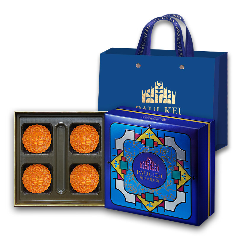 葡記 欖仁豆沙廣式月餅 720g 禮盒裝包裝禮盒產(chǎn)品包裝創(chuàng)意設(shè)計(jì)欣賞(圖1)