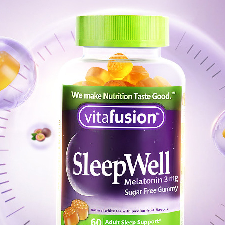 vitafusion SleepWell 褪黑素軟糖 60粒*2瓶保健產(chǎn)品包裝創(chuàng)意設(shè)計(jì)欣賞(圖3)