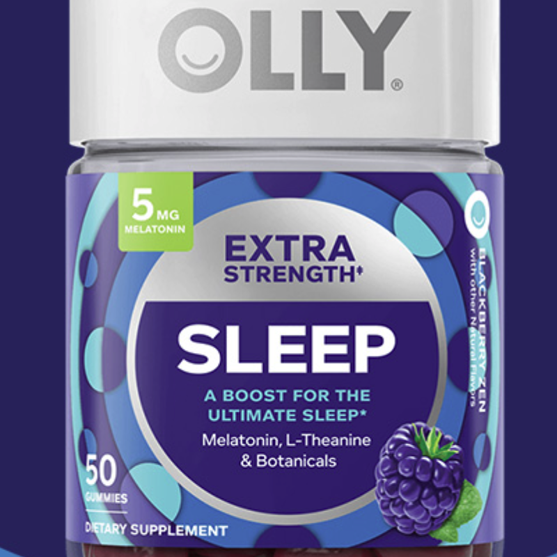 OLLY 好睡糖加強(qiáng)版 黑莓薄荷味 50粒保健產(chǎn)品包裝創(chuàng)意設(shè)計(jì)欣賞(圖5)