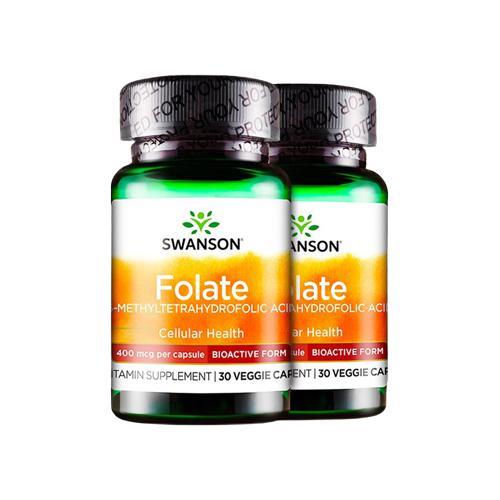 SWANSON 斯旺森 5-甲基四氫葉酸 30粒*2瓶保健產(chǎn)品包裝創(chuàng)意設(shè)計欣賞(圖1)