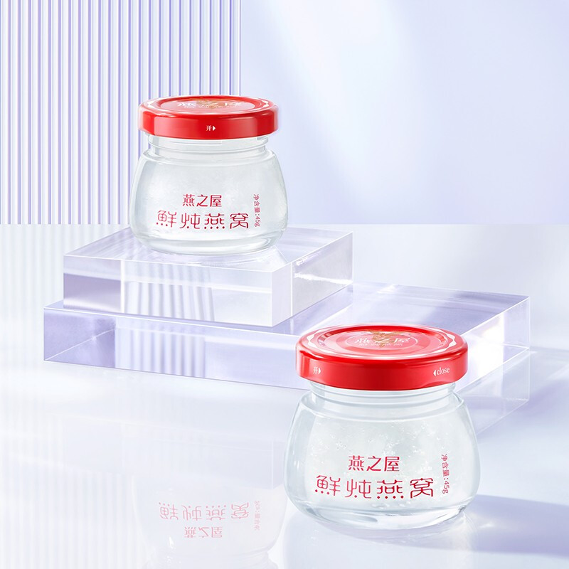 燕之屋 無糖款 鮮燉燕窩 45g*336瓶保健產(chǎn)品包裝創(chuàng)意設(shè)計欣賞(圖3)
