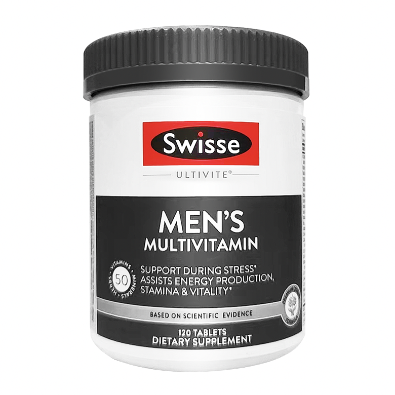 Swisse 斯維詩 Ultivite 美版 男士復(fù)合維生素片 120片保健產(chǎn)品包裝創(chuàng)意設(shè)計欣賞(圖1)