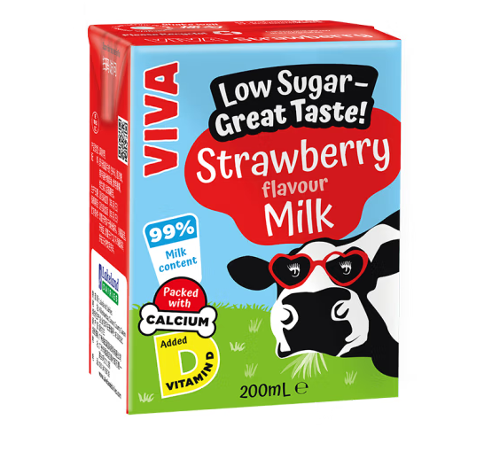 0蔗糖草莓口味牛奶包裝設(shè)計(jì)作品欣賞(圖1)