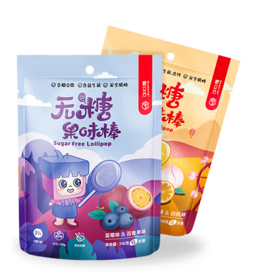無糖果味棒棒糖包裝設(shè)計的優(yōu)勢(圖1)