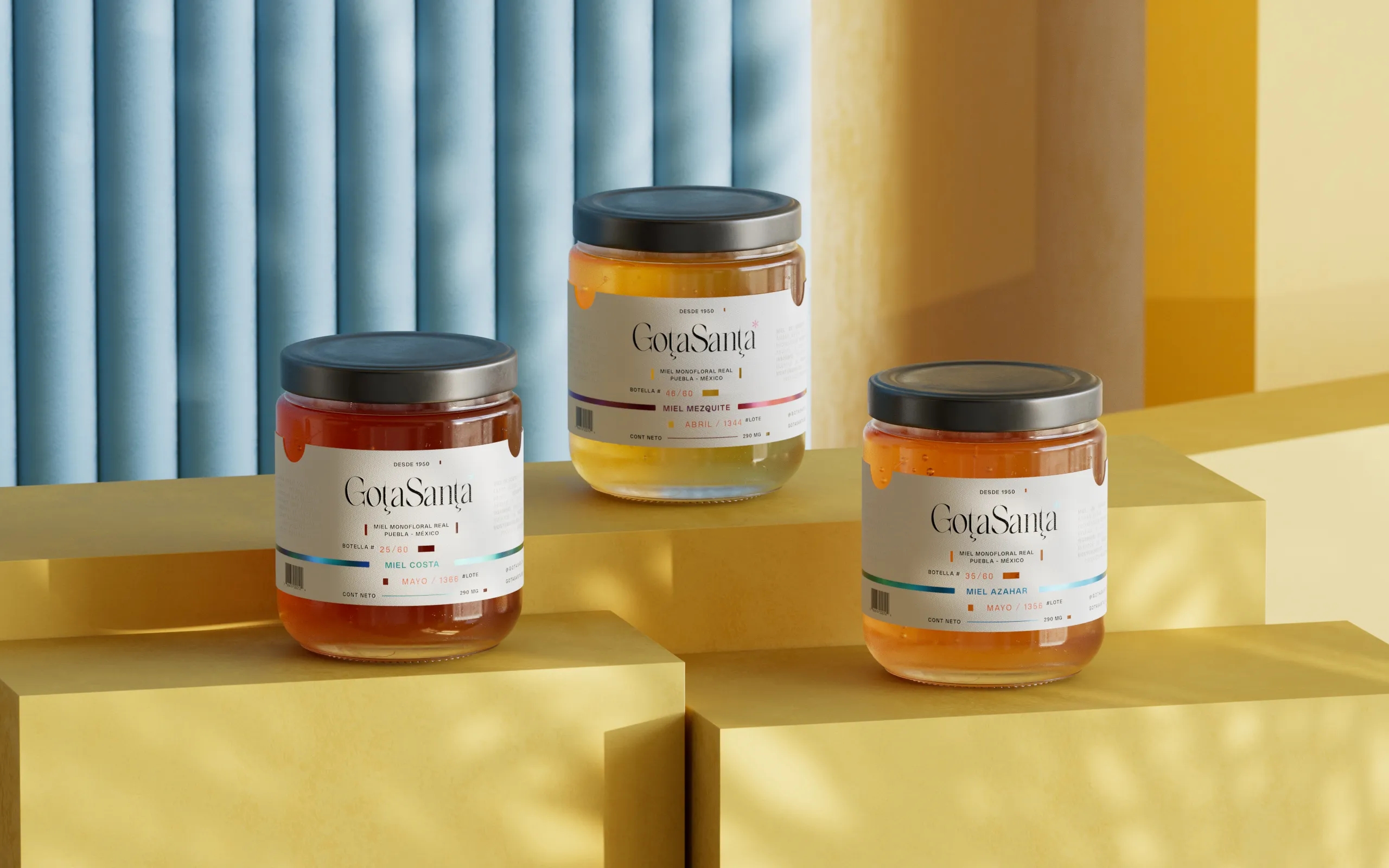 簡約的蜂蜜包裝設(shè)計作品欣賞(圖1)