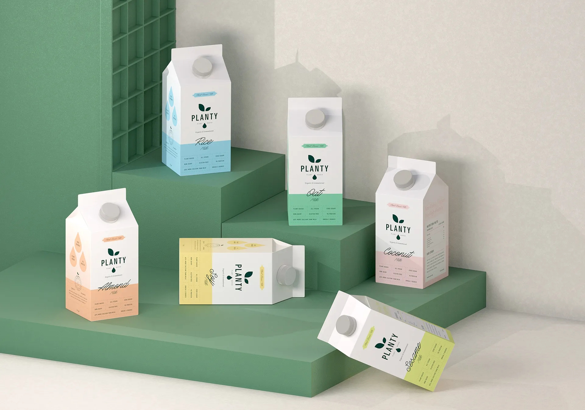 有吸引力的植物性牛奶包裝設(shè)計(jì)怎么做好(圖1)