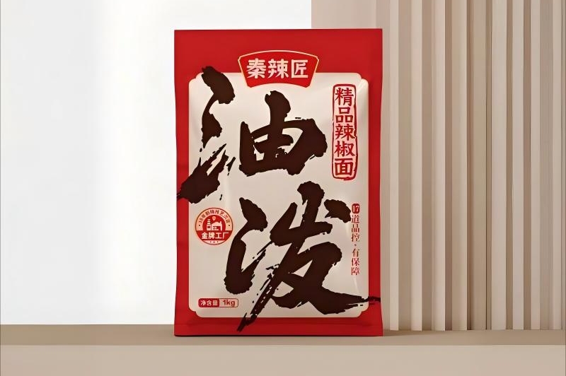 陜西油潑辣子品牌秦辣匠logo與包裝設(shè)計