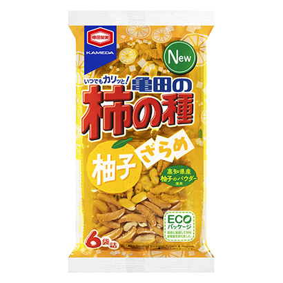 包裝設(shè)計(jì)公司推薦龜田的柿子籽柚子脆龜田制果包裝設(shè)計(jì)欣賞(圖1)