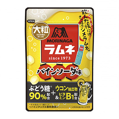 包裝設(shè)計公司推薦大粒朗姆酒蘇打味森永制果包裝設(shè)計欣賞(圖1)