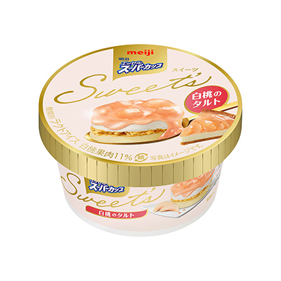 包裝設(shè)計公司推薦明治埃塞爾超級杯白桃之撻明治冰淇淋類包裝設(shè)計(圖1)