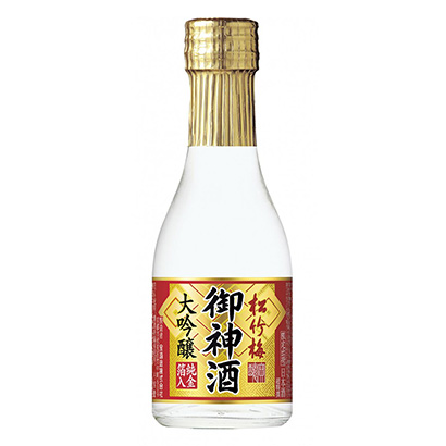 超特撰松竹梅御神酒大吟釀純金箔入寶酒造酒類包裝設(shè)計(圖1)