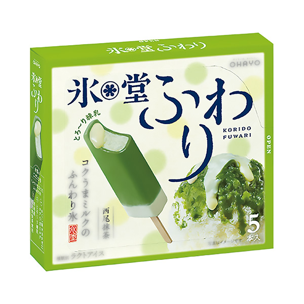 冰堂飄飄西尾抹茶奧哈約乳業(yè)包裝設計欣賞(圖1)