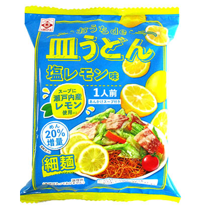 我家盤烏冬面鹽檸檬味人份面類包裝設(shè)計(jì)(圖1)