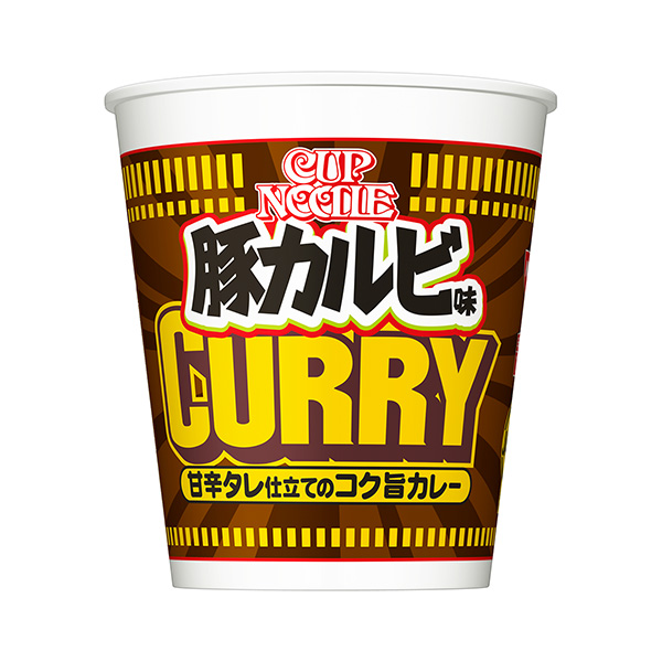 杯面豬排骨味咖喱大日清食品食品飲料包裝設(shè)計(jì)(圖1)