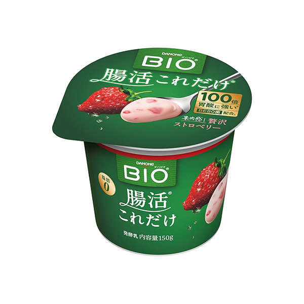 包裝設(shè)計(jì)欣賞達(dá)能酸奶腸活僅此一項(xiàng)＜奢侈草莓＞ (達(dá)能日本) (圖1)